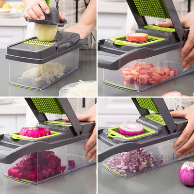 Easy to Vegetable Cutter 12 in 1 Food Cutter Mandoline Slicer for Kitchen Accessories