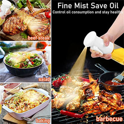 Customized Logo 230 ML Glass Vinegar Sprayer Olive Oil Spray Bottle Mister for Home Tools