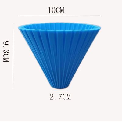 Modern Design Silicone Coffee Mat with Reusable Funnel Filter and Collapsible Dripper