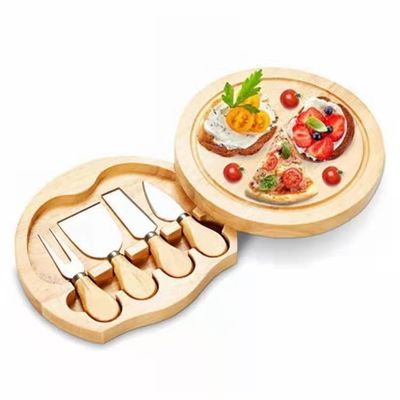 22.5*22.5*3.5cm Wooden Bamboo Cheese Board Set for OEM/ODM Supported