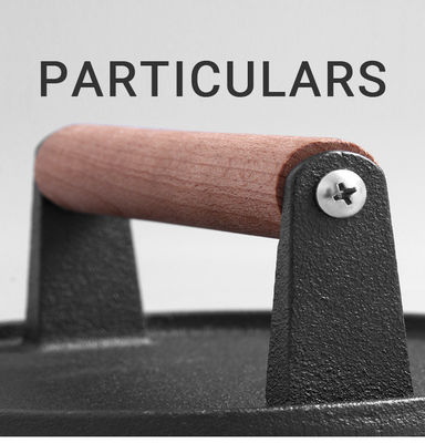 Kitchenware Customized Logo Cast Iron Meat Press for Quick and Delicious Smash Burgers