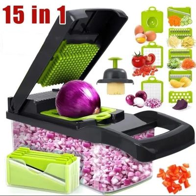 15 in 1 Multifunctional Vegetable Chopper Home Kitchen Manual Chopper with Custom Logo
