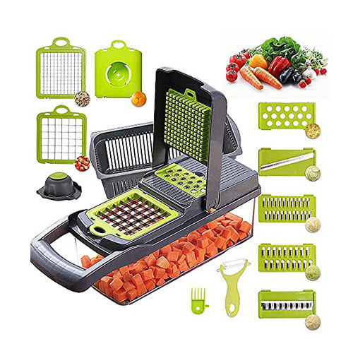 Get Creative in the Kitchen with Our 12 In 1 Manual Mandoline Fruit Vegetable Slicer