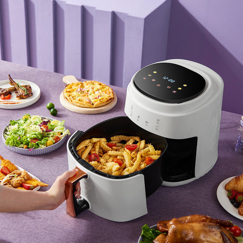 8L 1400W Smart Touch Screen Custom Oil Free Electric Deep Fryer Hot Air Fryer Suitable