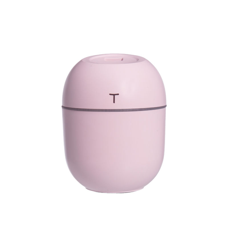 Mini Portable Ultrasonic Air Humidifier with LED Night Lamp and Aroma Diffuser Pink