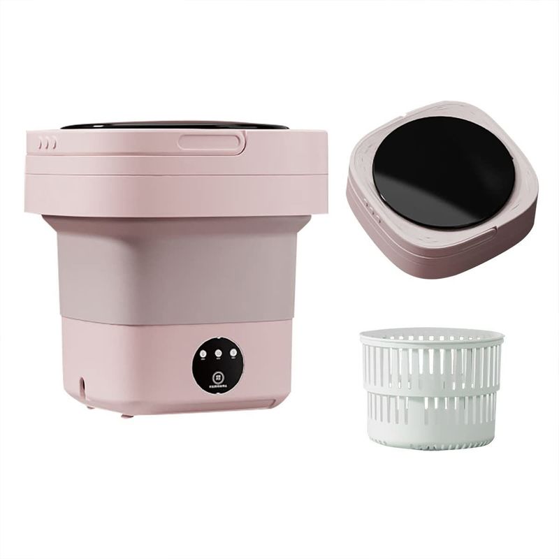 Plastic Tub Fully-automatic Portable Mini Folding Washing Machine for Underwear Socks