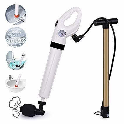 ABS Rubber Toilet Plunger for 930g Drain Unblocker and High Pressure Air Blaster