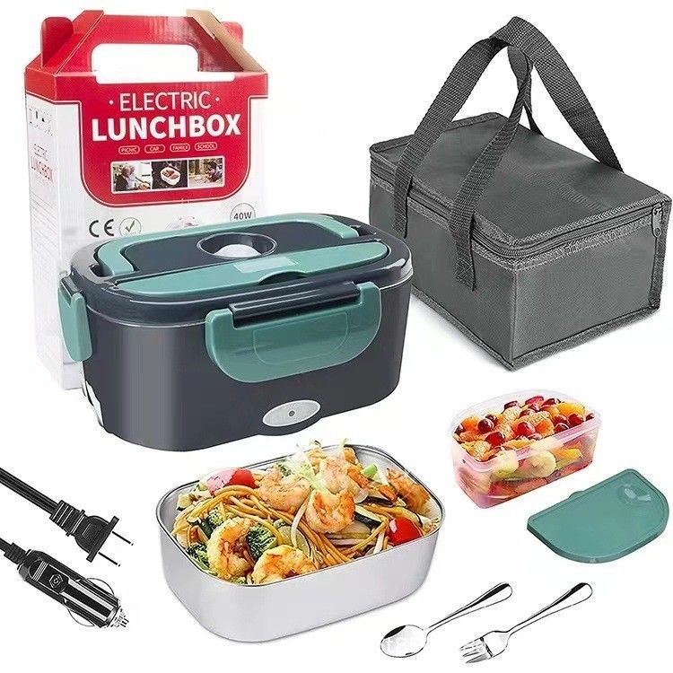 Car Truck Office Food Warmer Heater Portable Electric Lunch Boxes with Insulation Bag