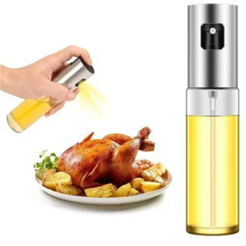 304 Stainless Steel Atomized Oil Sprayer Portable Oil Bottle Spray for Home Kitchen