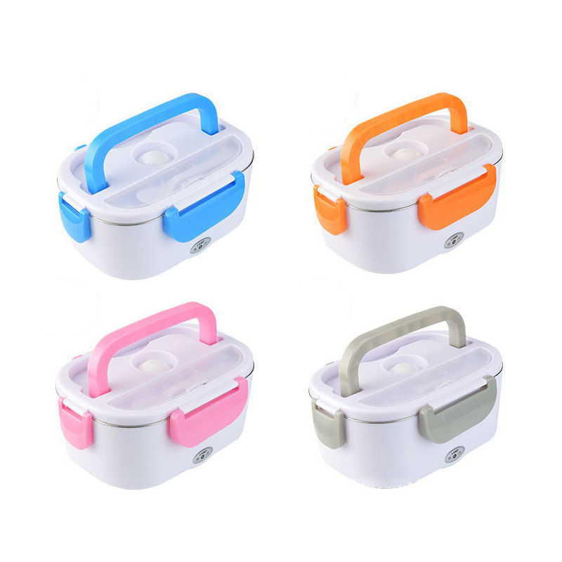 1.5L Capacity Stainless Steel Electric Food Warmer Lunch Box For Your On-the-Go Meals