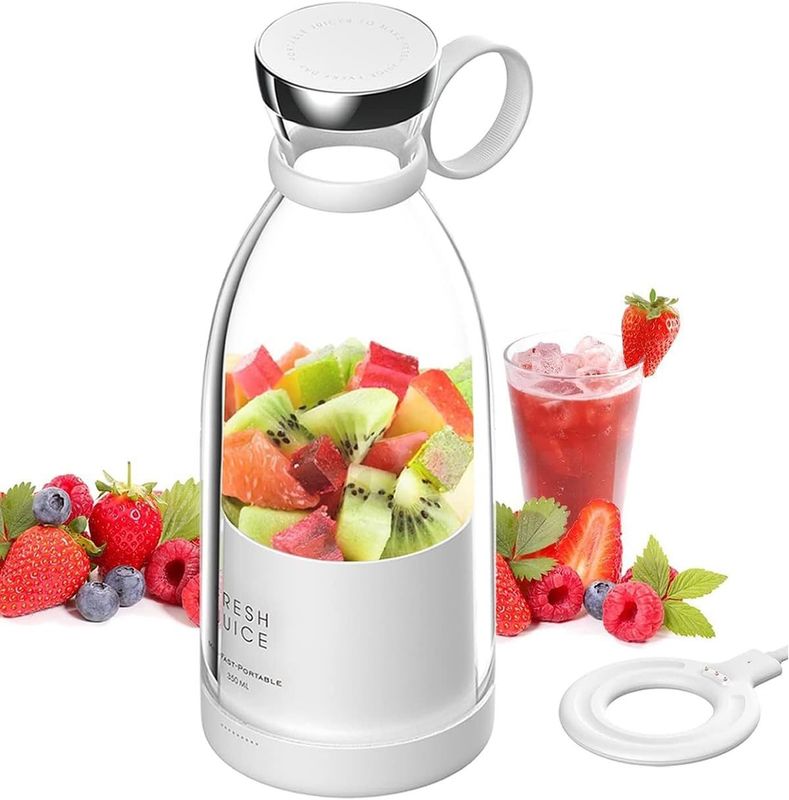 NO App-Controlled Mini Juicer Cup Plastic USB Portable Blender for Shakes and Smoothies