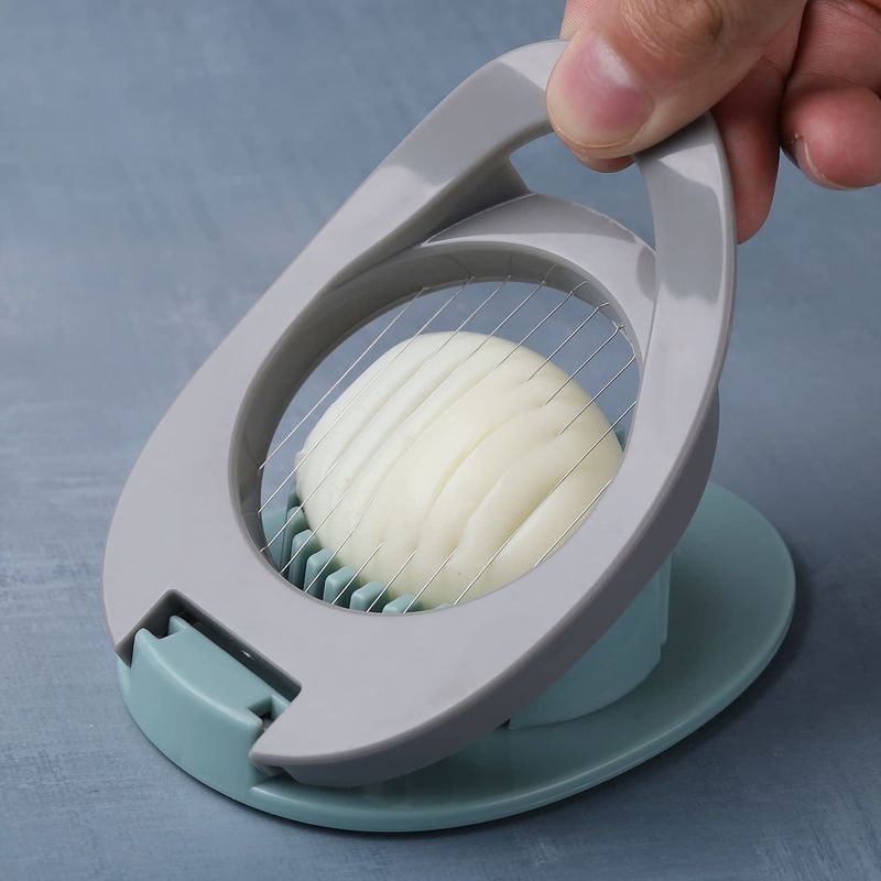 Stainless Steel Egg Slicer Cutter for Boiled Eggs Manual Egg Cutting Wire 12*8.3*3.2cm