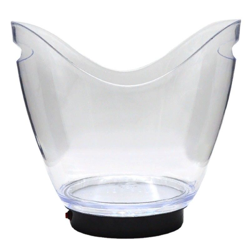 Oval Shape LED Luxury Flashing Wine Vodka Whiskey Champagne Buckets for KTV Bar Party