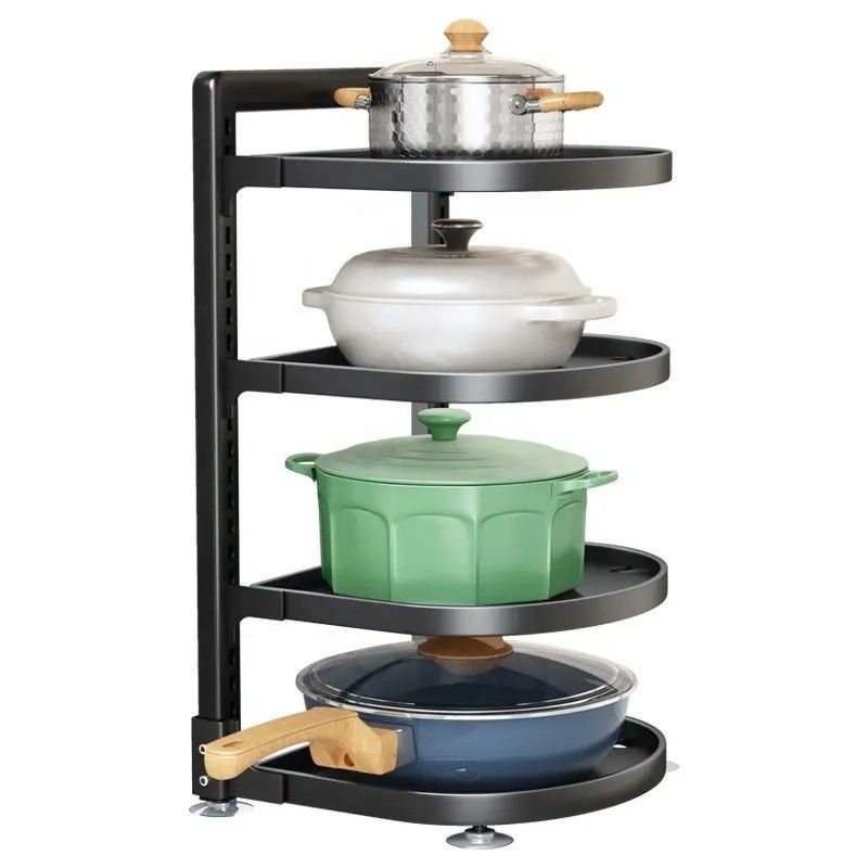 Stocked 29*27*45cm G-ting 4 Tiers Rack for Hanging Pots and Pans Kitchen Organization