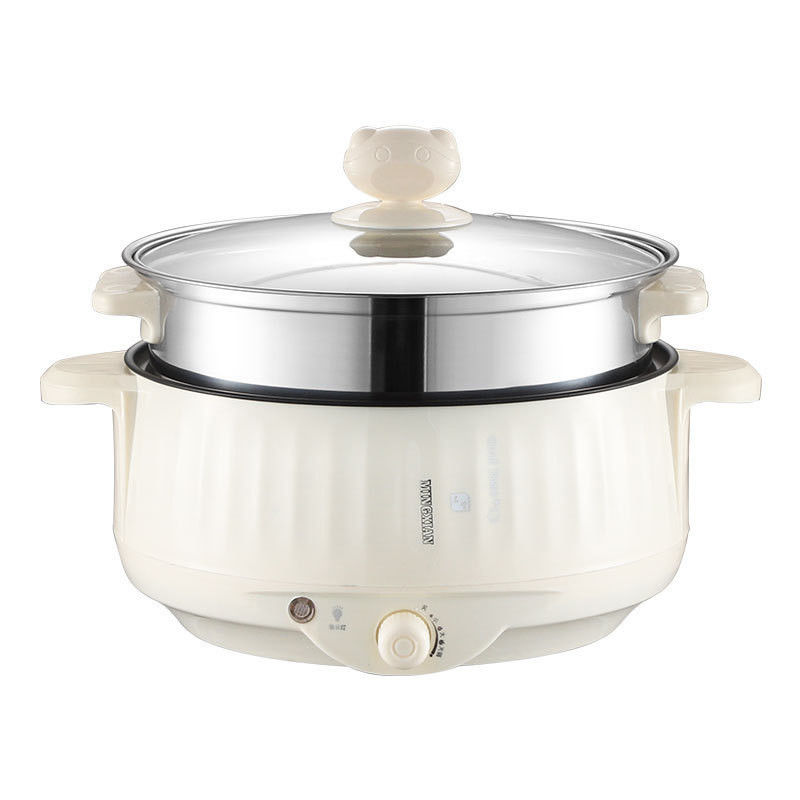 Non-Stick Coating Home Electric Skillet Portable Electric Hot Pot for Household