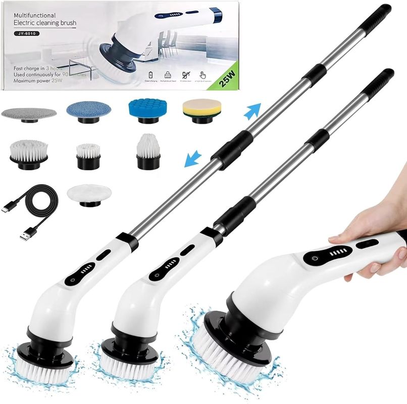 2024 Upgraded 9 in 1 Portable Rechargeable Electric Cleaning Brush Sustainable and Easy