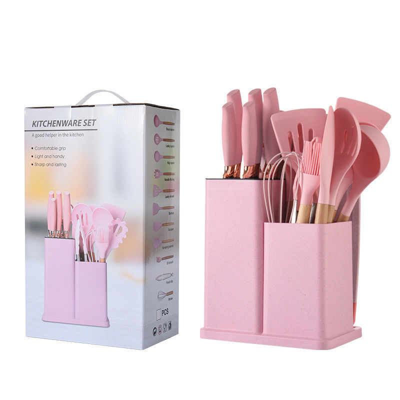 Portable Kitchen Utensils Kit for Non-stick Cooking Tools in Restaurant and Home