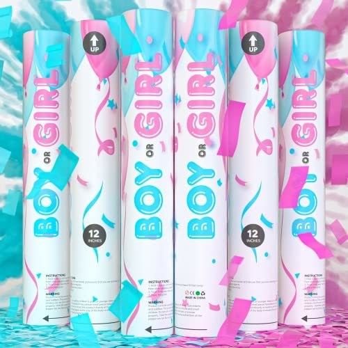 Add a Surprise Element to Your Year Party with Gender Reveal Confetti Powder Cannon