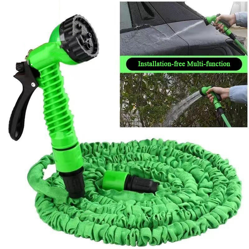 Garden Hose Reel Type Water Hose 25-250FT Expandable Magic Watering with High Pressure