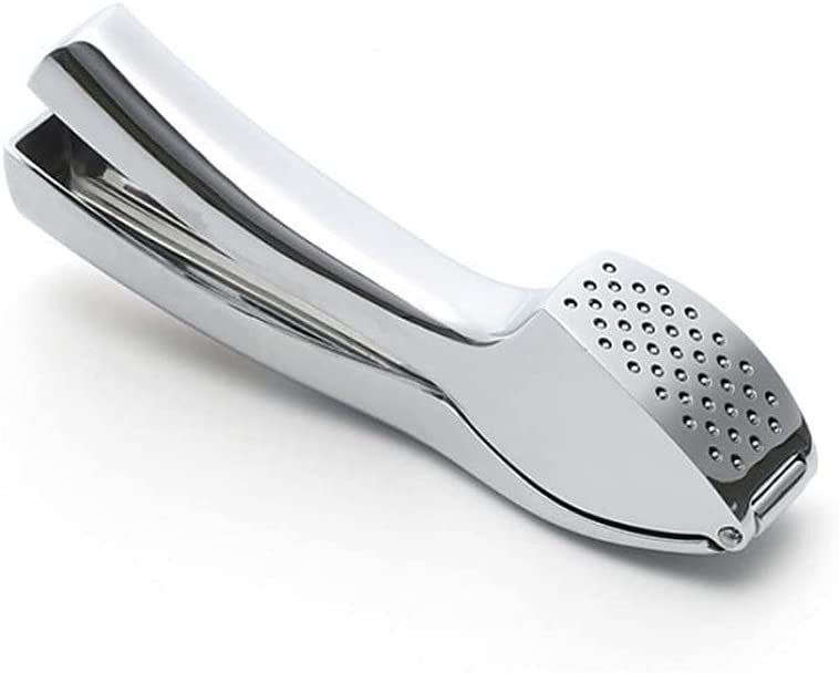 Stainless Steel Zinc Alloy Manual Garlic Press Hand Press for Cooking Kitchen Tools