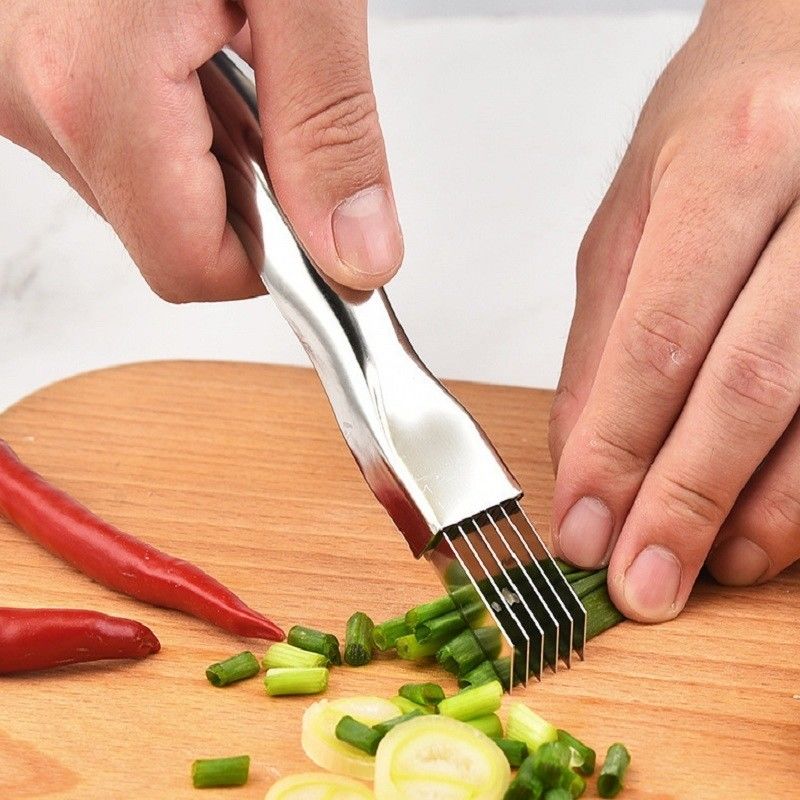 Stocked Scallion Shredder Knife Made of 430 Stainless Steel for Fruit Vegetable Tools