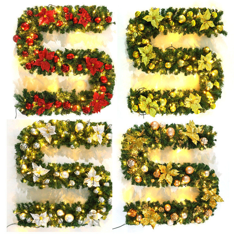 Pre Lit Wreath for Shopping Mall Hotel Outdoor Decorative Door Hanging Decoration