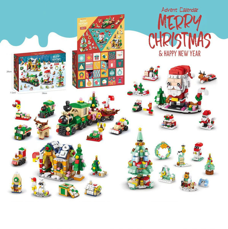 Christmas Countdown Calendar Holiday Xmas Count Down Gifts Kids Toddlers Girls Party Favor