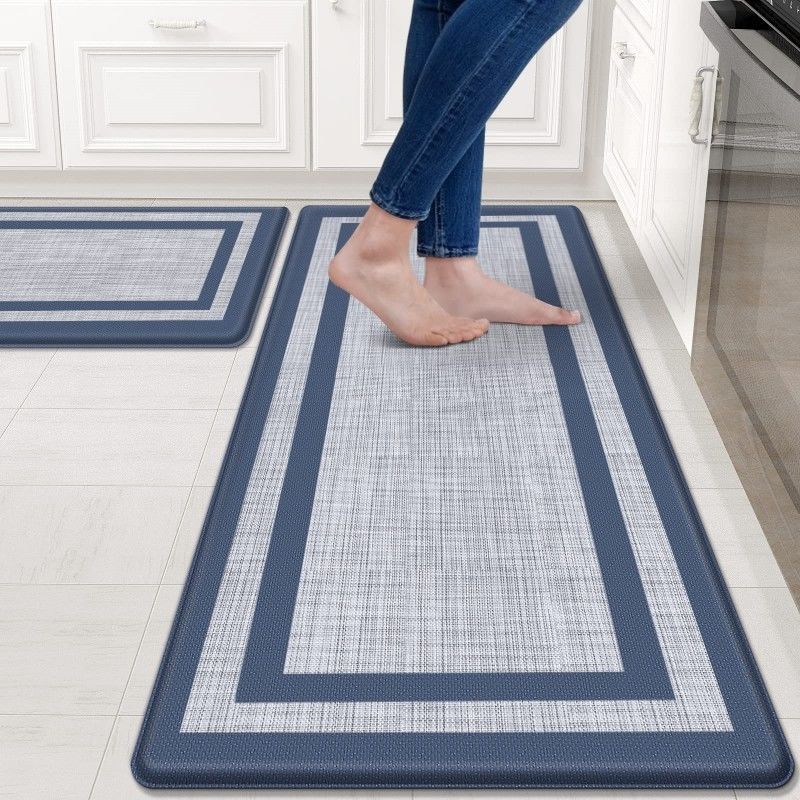 Waterproof Non Slip Mat for Kitchen Office and Bathroom Long Design PVC Material