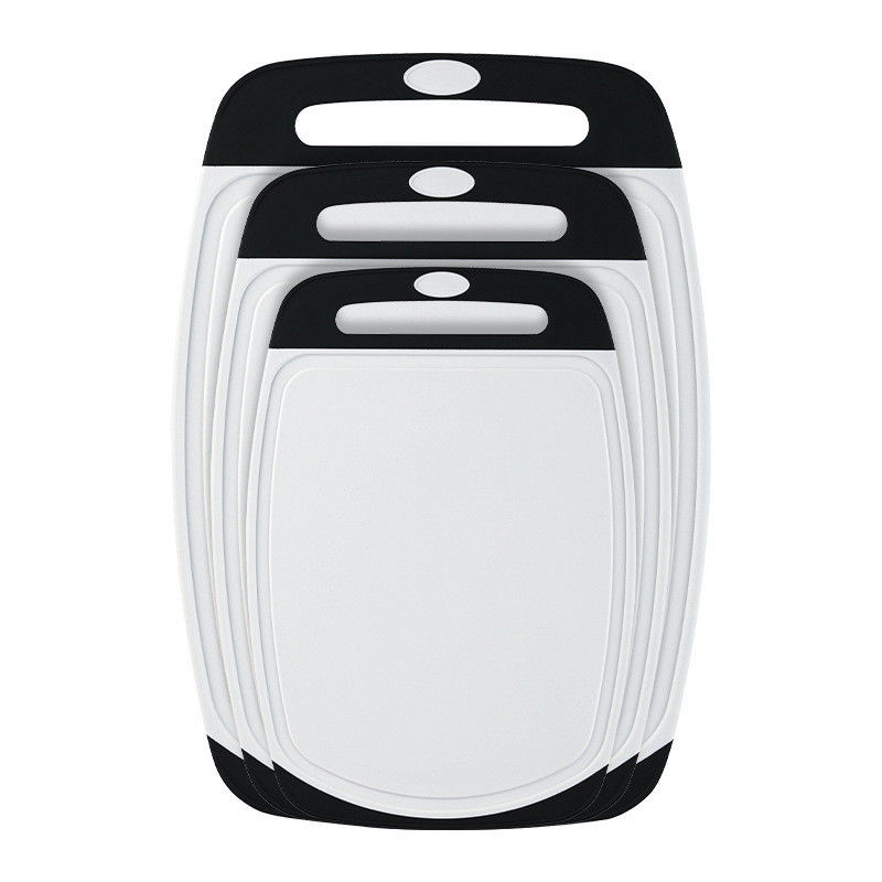 Custom Logo Kitchen Non-Slip 3 PCS Plastic Chopping Blocks Set for Vegetable Choppers
