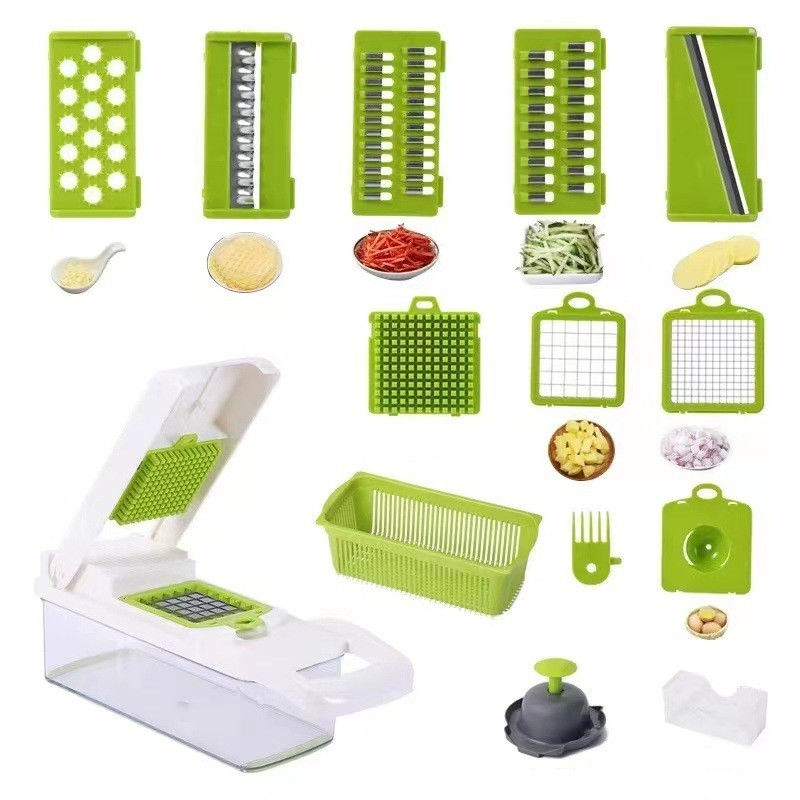 Fruit Vegetable Tools Top Seller Kitchen Accessories 12 in 1 Food Dicer Onion Chopper