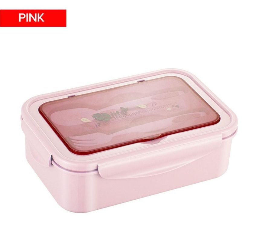 Production Spoon/Fork/Knife/Chopsticks Kit BPA-Free 1400 ML PP5 Lunch Box for Kids/Adults