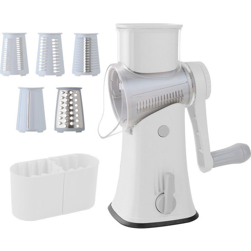 Multifunctional 5 in 1 Vegetable Chopper Slicer with Rotary Drum Type Grater Shredder
