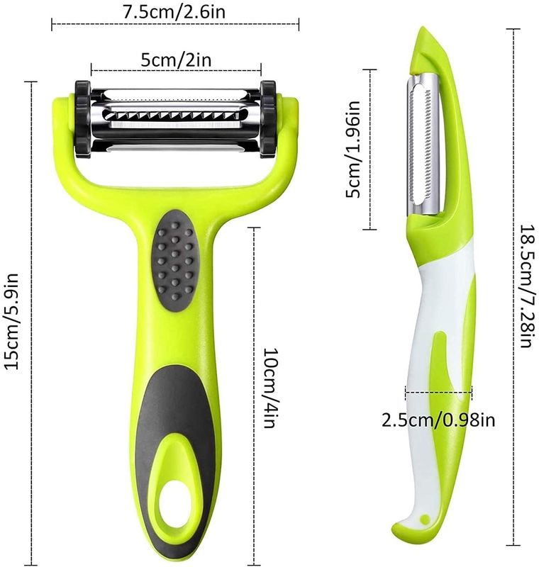 Practical PP RUBBER Vegetable Peeler for Effortless Peeling of Fruits and Vegetables