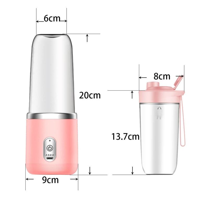 400ml Capacity Electric Juice Cup for Fruit Vegetable Tools Portable and Rechargeable