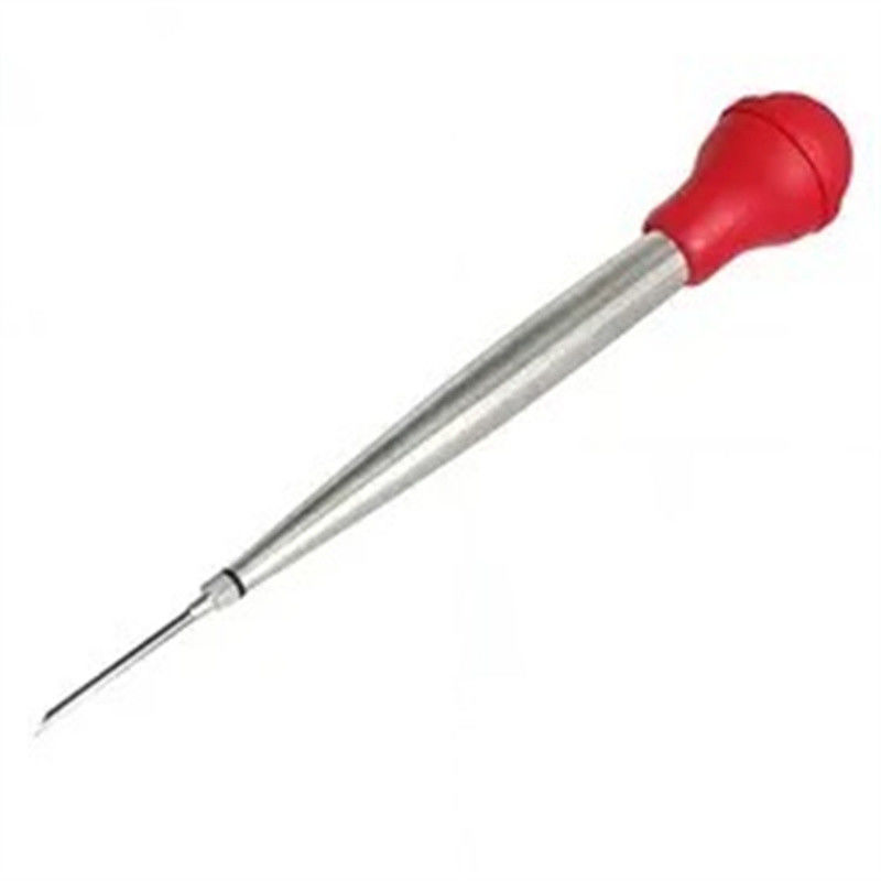 304 Stainless Steel Silicone Drip Oil Seasoning Tube for BBQ Turkey Needle in Balck