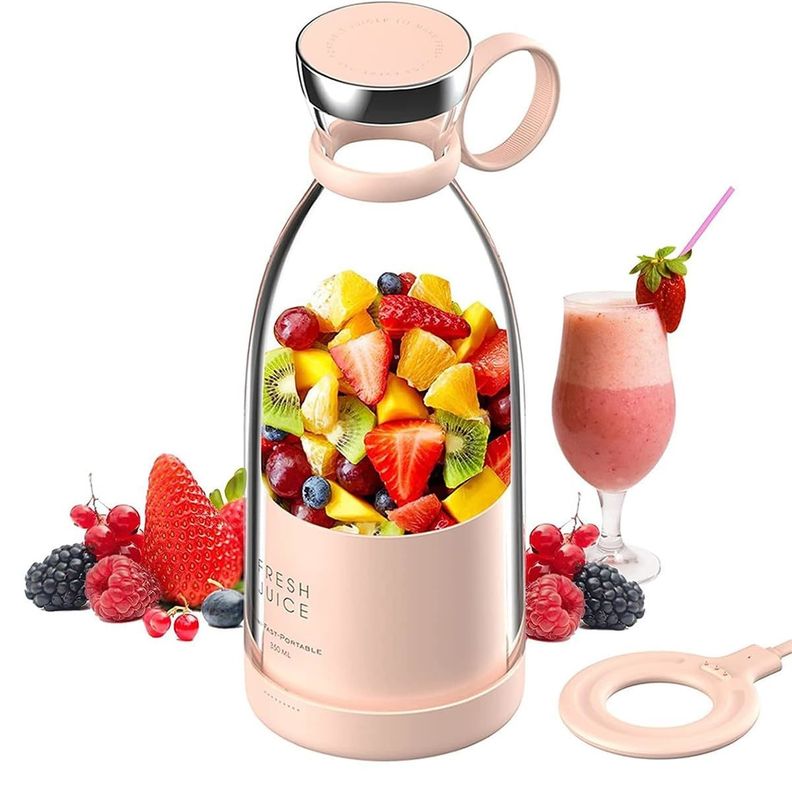 Electric Juicer Silicone PC Portable 40W USB Rechargeable Cup for Smoothies and Fruit