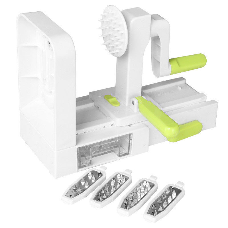 Upgrade Cooking with 5 Blade Veggie Spiral Slicer ABS PS TPR 420 Stainless Steel